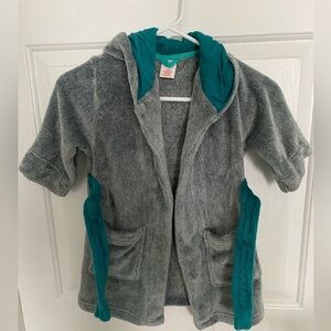 Cat & Jack Toddler Shark Hooded Robe 2T/3T